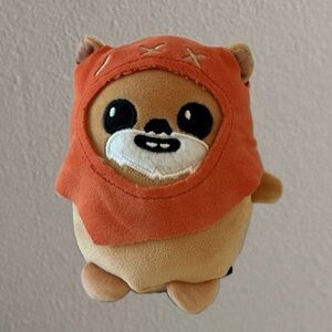 Star Wars Ewok Stuffed Animal - Orange and Tan. 6”